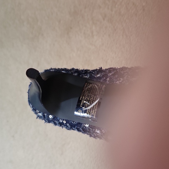 Unilady, Women's Chic Navy Blue Sequin Pointed Toe Heels byCall It Sprg, Sz 8.5 - Picture 8 of 12